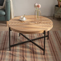 Modern Thread Design Round Coffee Table by Blak Hom