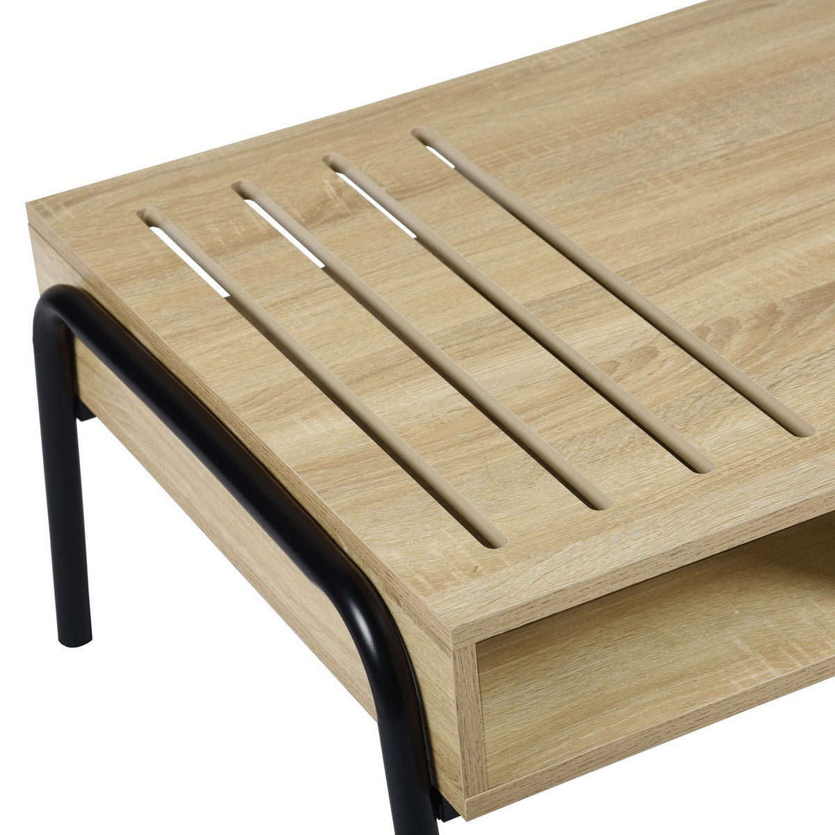 Rectangular Coffee Table with Storage by Blak Hom