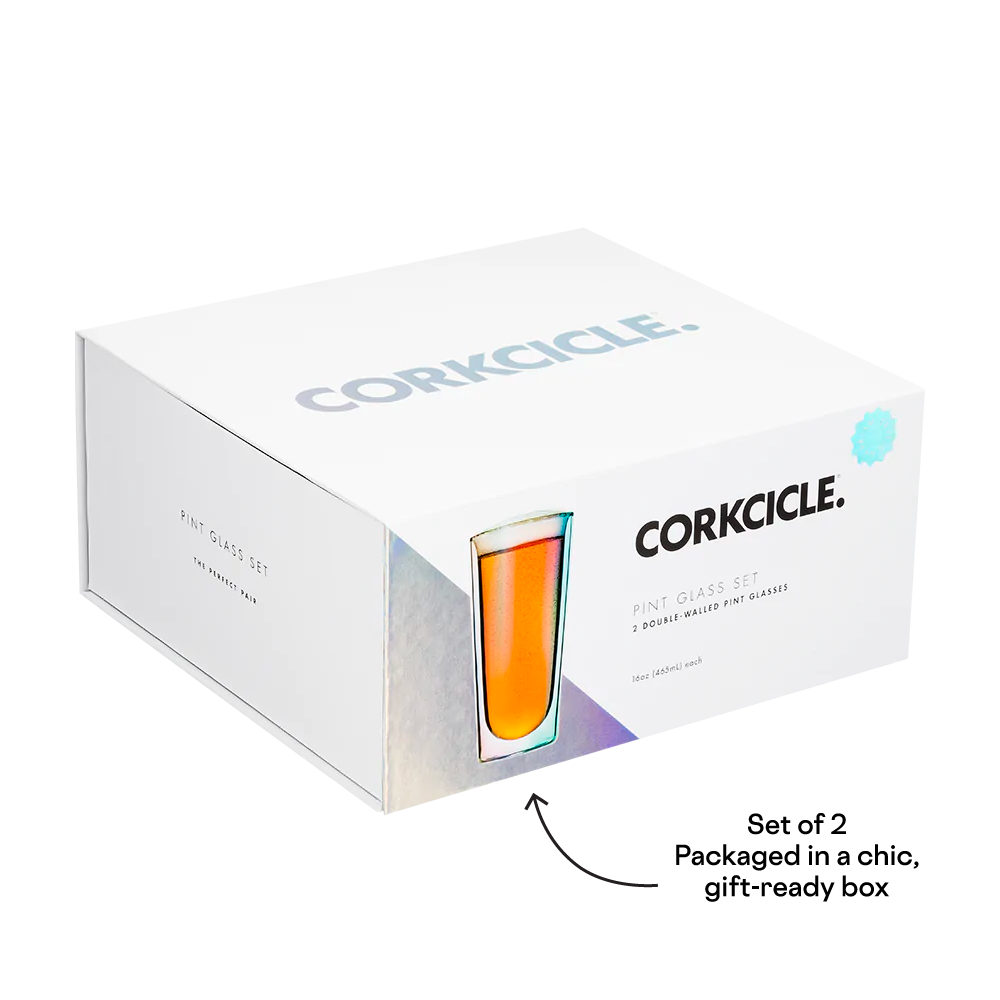 Prism Pint Glass Set (2) by CORKCICLE.