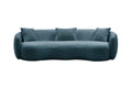 Modern Curved  Boucle Fabric Couch by Blak Hom