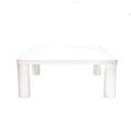 Modern Minimalist Cream White Coffee Table by Blak Hom