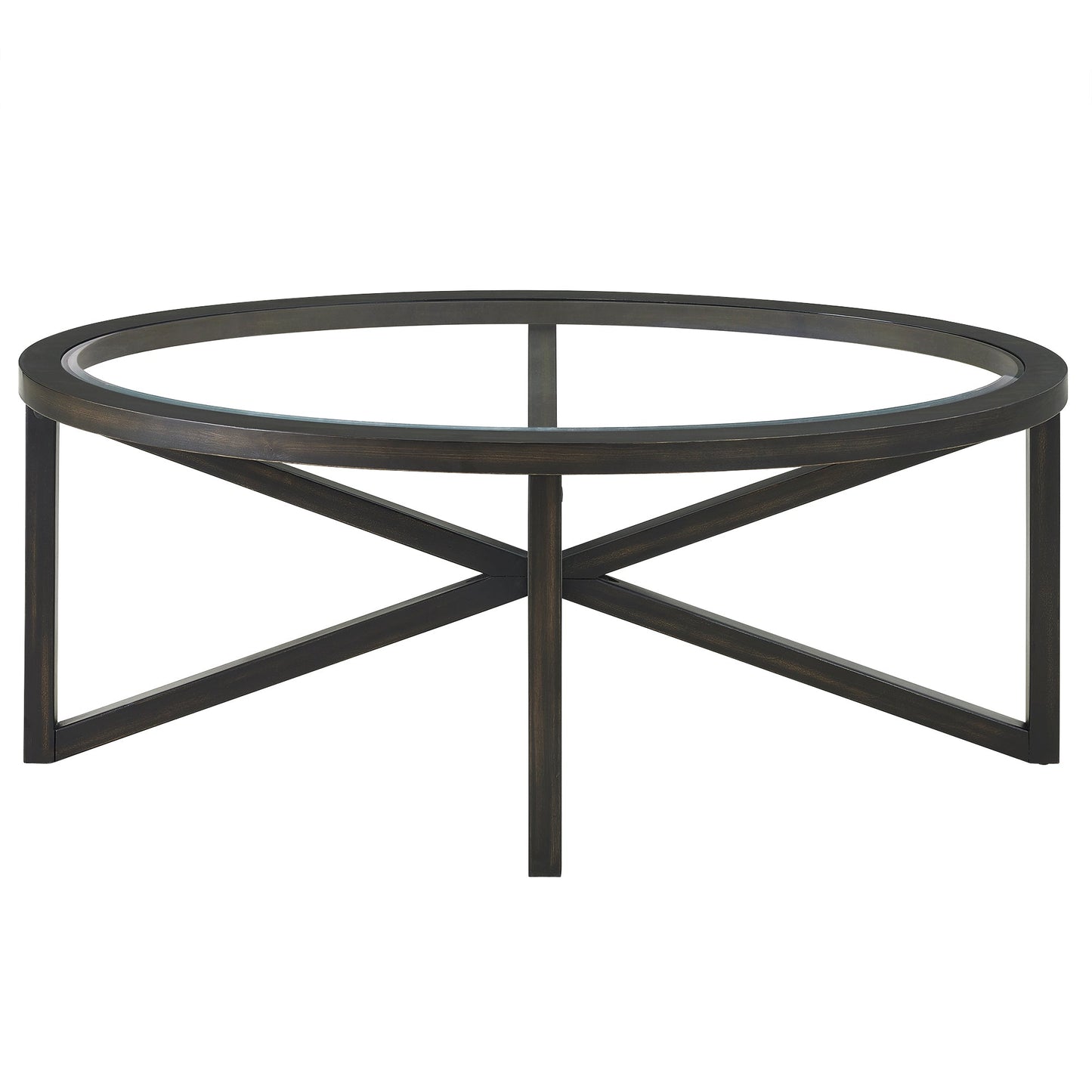 Modern Simple Tempered Glass Coffee Table by Blak Hom