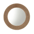 Natural Jute Rope Round Wall Mirror by Blak Hom