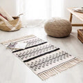 Retro Bohemian Hand Woven Tassel Carpet Rug by Blak Hom