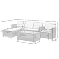 Set Of 4 Piece Outdoor, Patio Furniture by Blak Hom