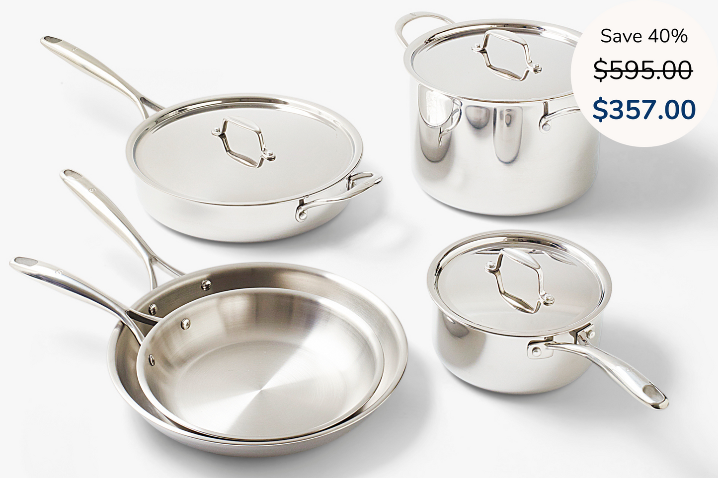 Stainless Steel Set (8-piece) by Sardel