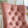 Velvet Upholstered Tufted Button  Office Chair by Blak Hom