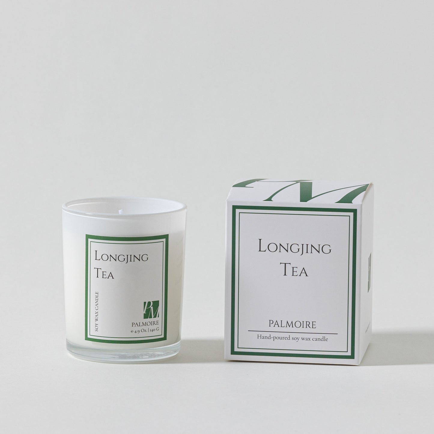 Longjing Tea Soy Wax Candle by PALMOIRE