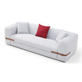 Modern Sofa with a Contrasting color Saddle leather Belt Design by Blak Hom