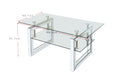 Transparent Tempered Glass Coffee Table by Blak Hom