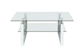 Transparent Tempered Glass Coffee Table by Blak Hom