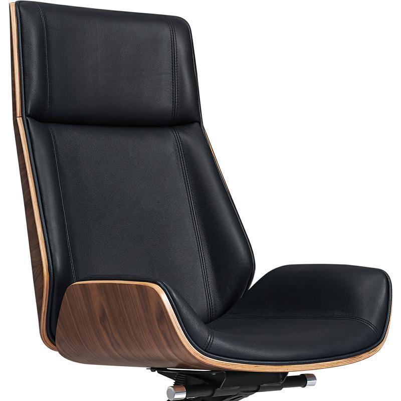 Genuine Leather Office Chair by Blak Hom