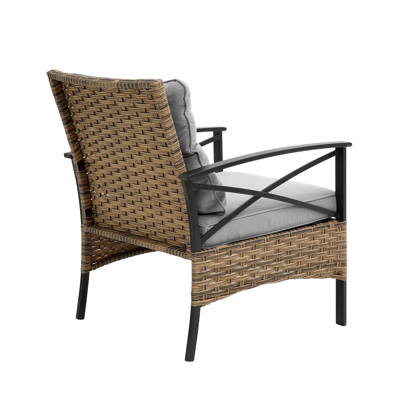 4 Piece Rattan Wicker Patio Set by Blak Hom