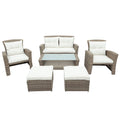 Set Of 4 Piece All Weather Wicker Patio Furniture by Blak Hom