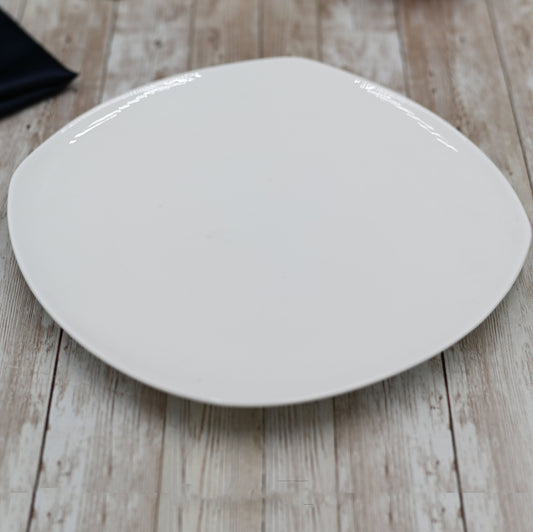 White Square Platter 11.5" inch X 11.5" inch | 29.5 X 29.5 Cm by Wilmax Porcelain