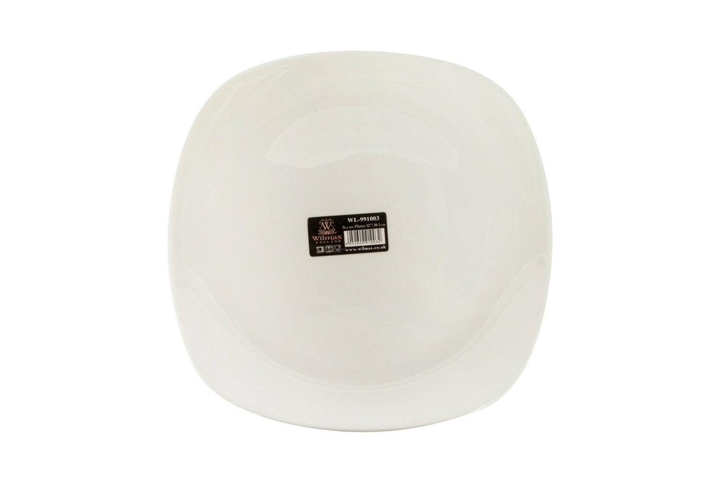 White Square Platter 11.5" inch X 11.5" inch | 29.5 X 29.5 Cm by Wilmax Porcelain