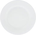 Set Of 12 Professional Rolled Rim White Dessert Plate 7" inch | 18 Cm by Wilmax Porcelain