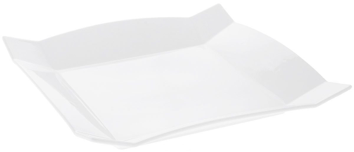 White Square Platter 11.5" inch X 11.5" inch | 29 X 29 Cm by Wilmax Porcelain