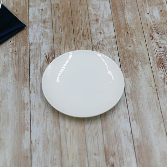 Set Of 12 White Bread Plate 6" inch | 15 Cm by Wilmax Porcelain