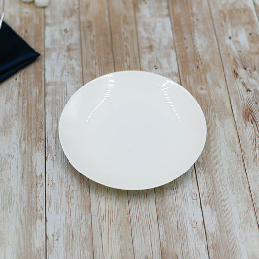 Set Of 12 White Dessert Plate 7" inch | 18 Cm by Wilmax Porcelain