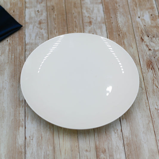 Set Of 6 White Dessert Plate 8" inch | 20 Cm by Wilmax Porcelain