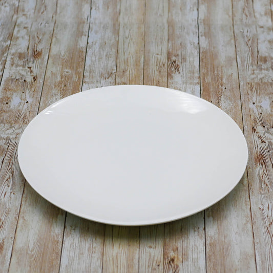 Set Of 3 White Round Plate / Platter 12" inch | 30.5 Cm by Wilmax Porcelain