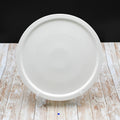 Set Of 3 White Personal Pizza Plate 14" inch | 35.5 Cm by Wilmax Porcelain