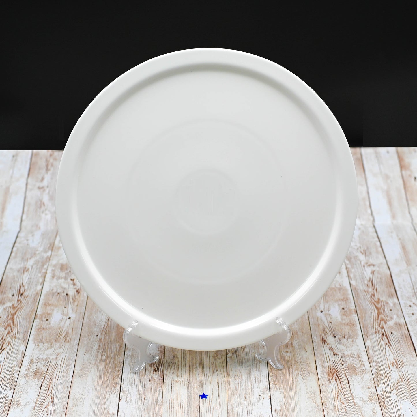 Set Of 3 White Personal Pizza Plate 14" inch | 35.5 Cm by Wilmax Porcelain