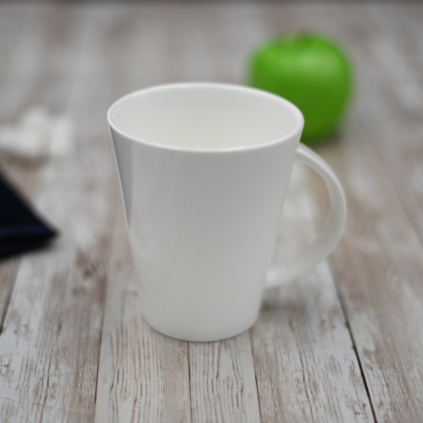 Set Of 6 White Mug 13 Oz | 380 Ml by Wilmax Porcelain