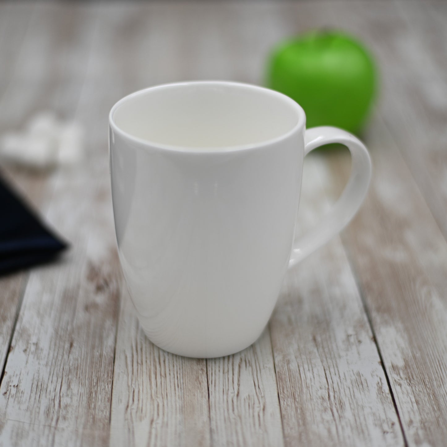 Set Of 6 White Mug 16 Oz | 460 Ml by Wilmax Porcelain