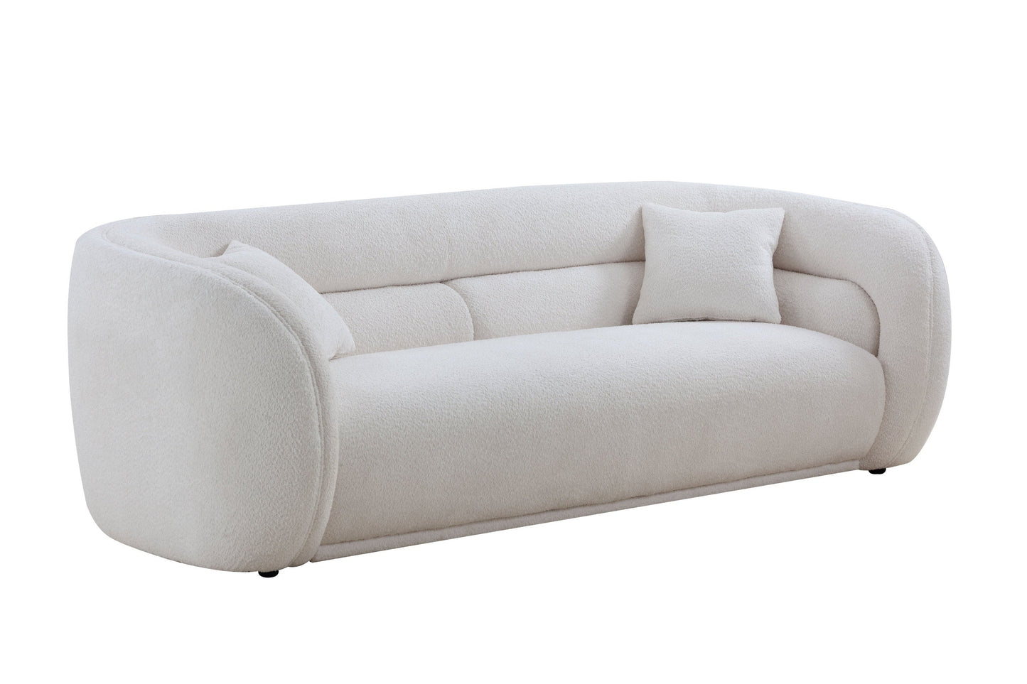 Mid Century Modern Curved Living Room Sofa by Blak Hom