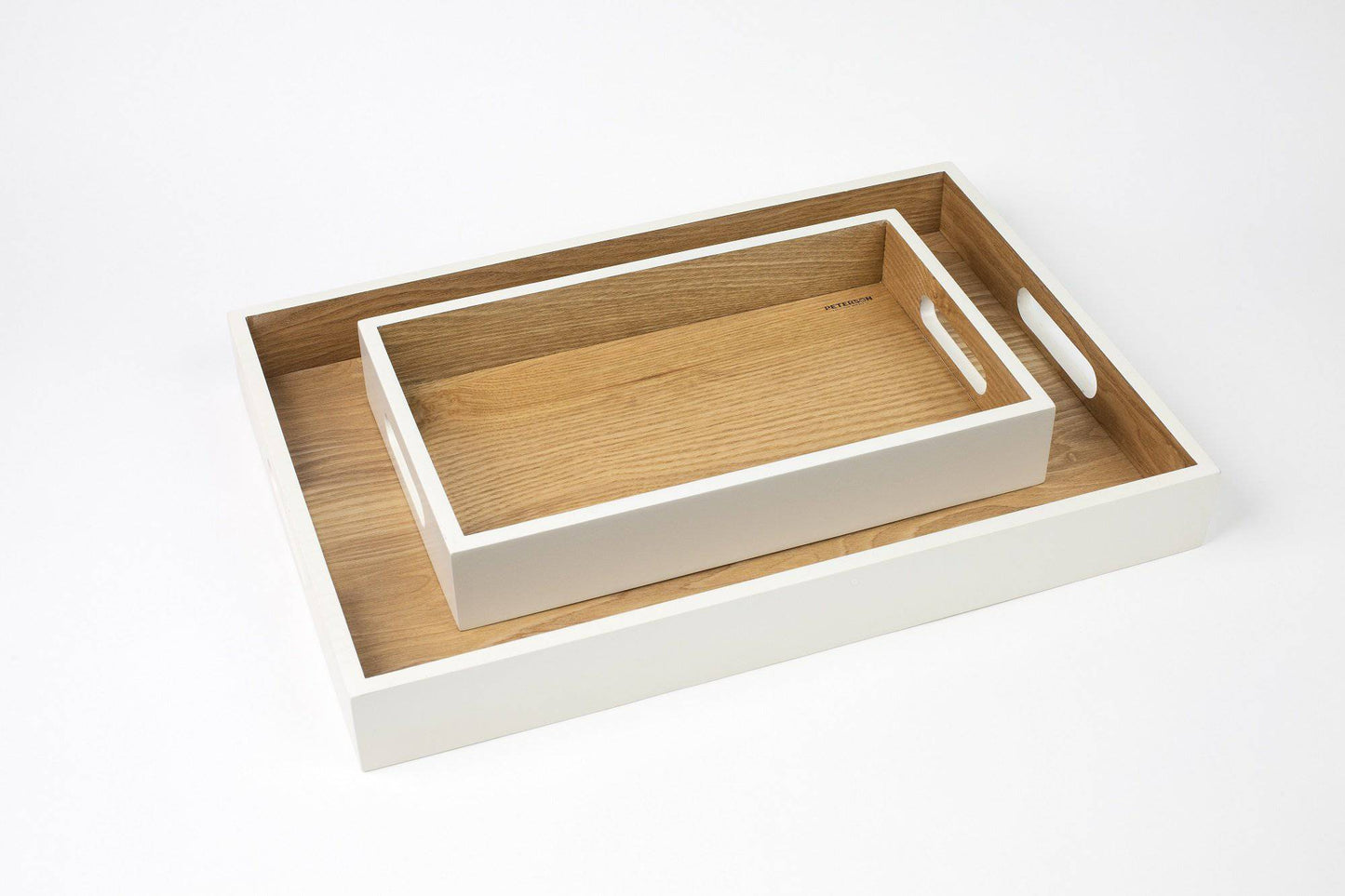 ASH WOOD: TRAY WITH HANDLES by Peterson Housewares & Artwares