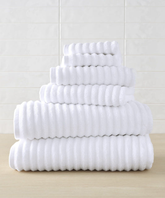 Mason Low Twist Ribbed Towel Bundle - Set of 6 by Blue Loom