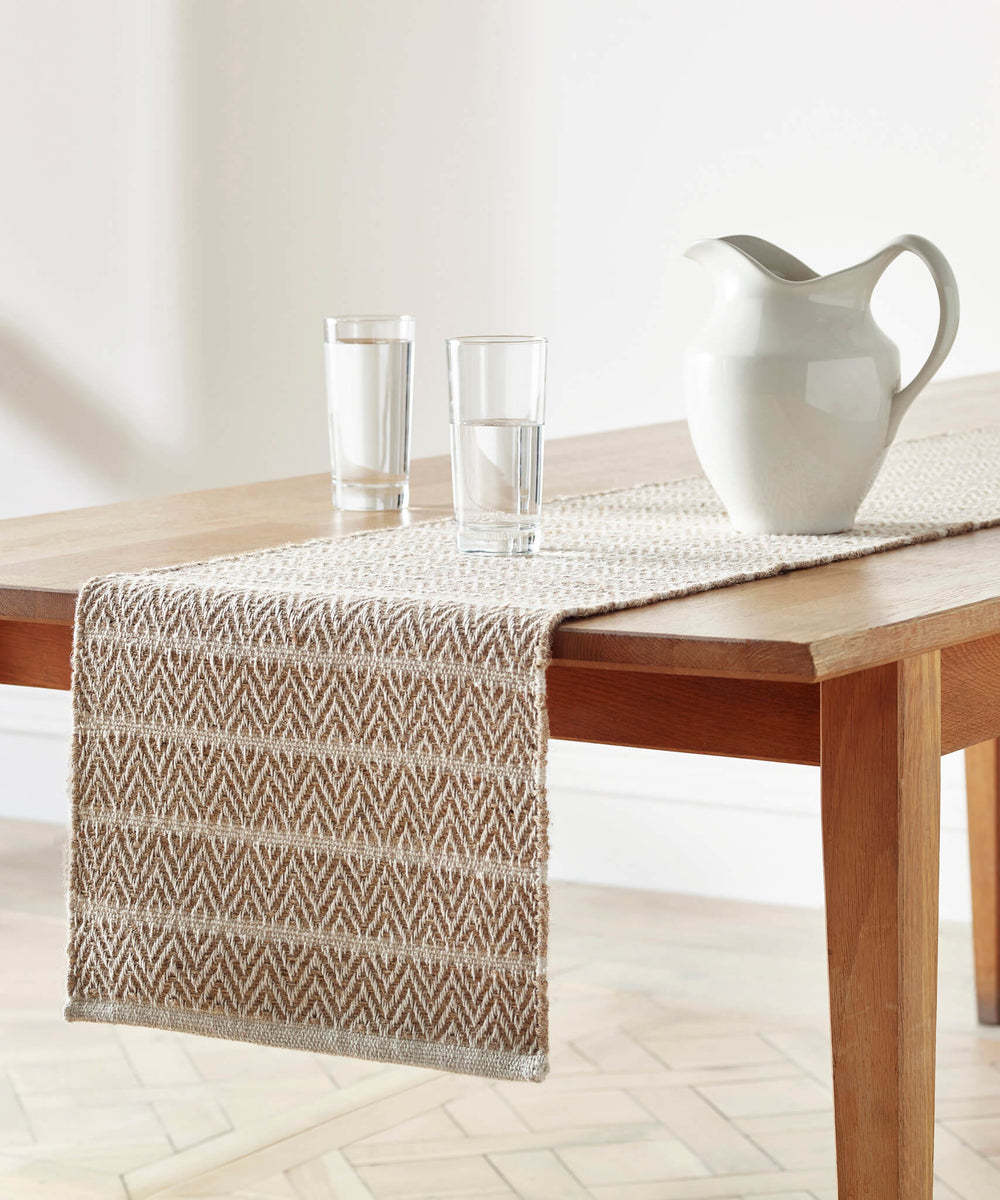 Luna Jute Woven Table Runner by Blue Loom