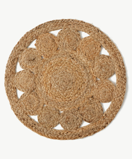 Harlow Jute Round Placemat by Blue Loom