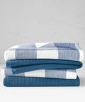 Jackson Plaid Waffle Weave Kitchen Towel - Set of 4 by Blue Loom