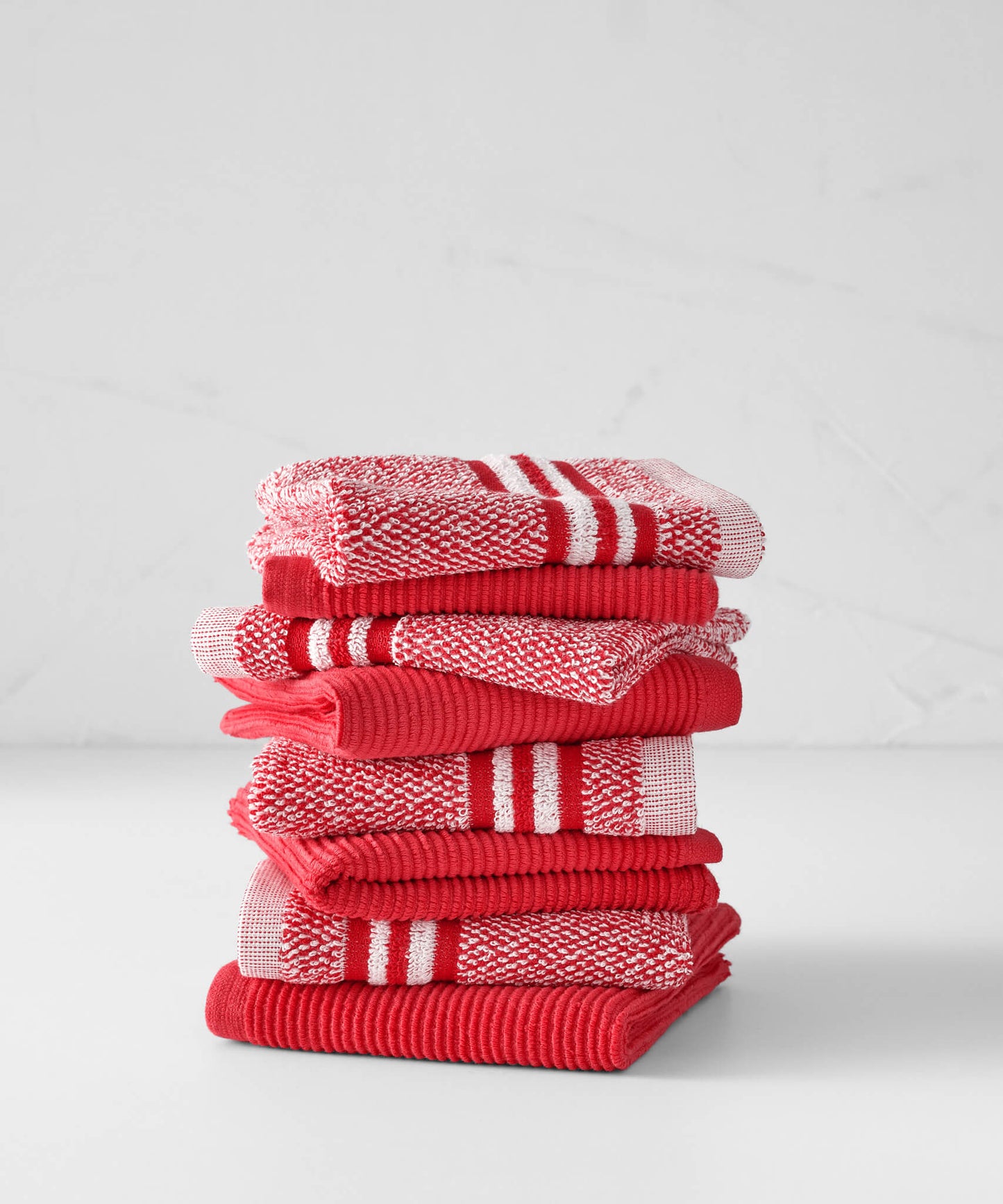 Logan Marled Rib Dishcloth - Set of 8 by Blue Loom