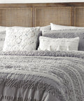 Isla Clipped Jacquard Comforter Set by Blue Loom