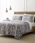 Sabra Reversible Print Quilt Set by Blue Loom