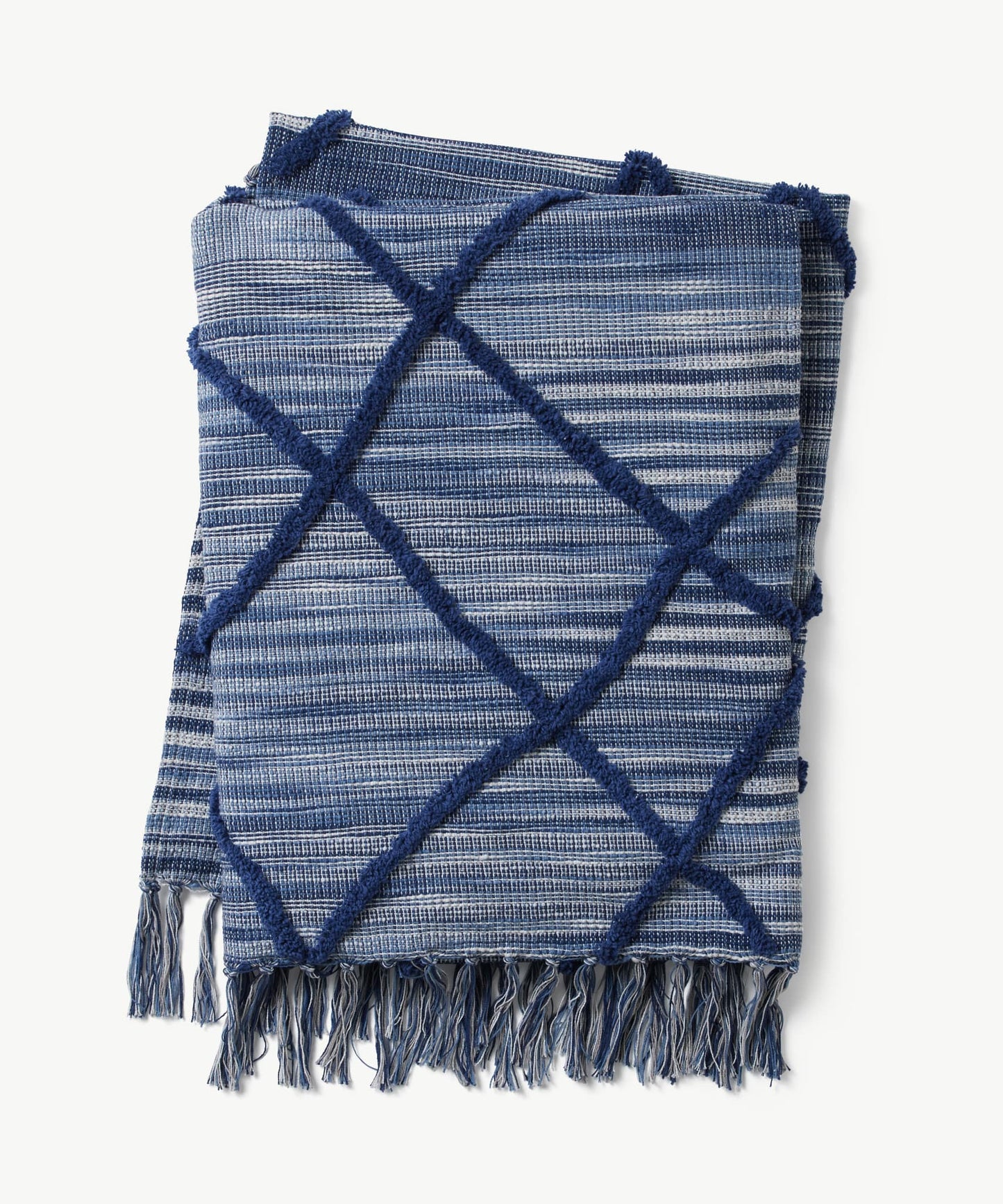 Hayes Diamond Tufted Throw by Blue Loom