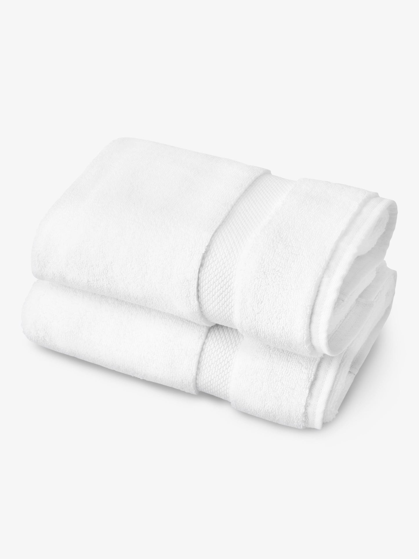 White Supima Cotton Bath Towels (Pair) by Laguna Beach Textile Company