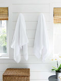 White Supima Cotton Bath Towels (Pair) by Laguna Beach Textile Company