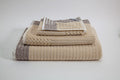 Pastel Bonini Chevron Beige Brown 3 Pc. Set by Turkish Towel Collection