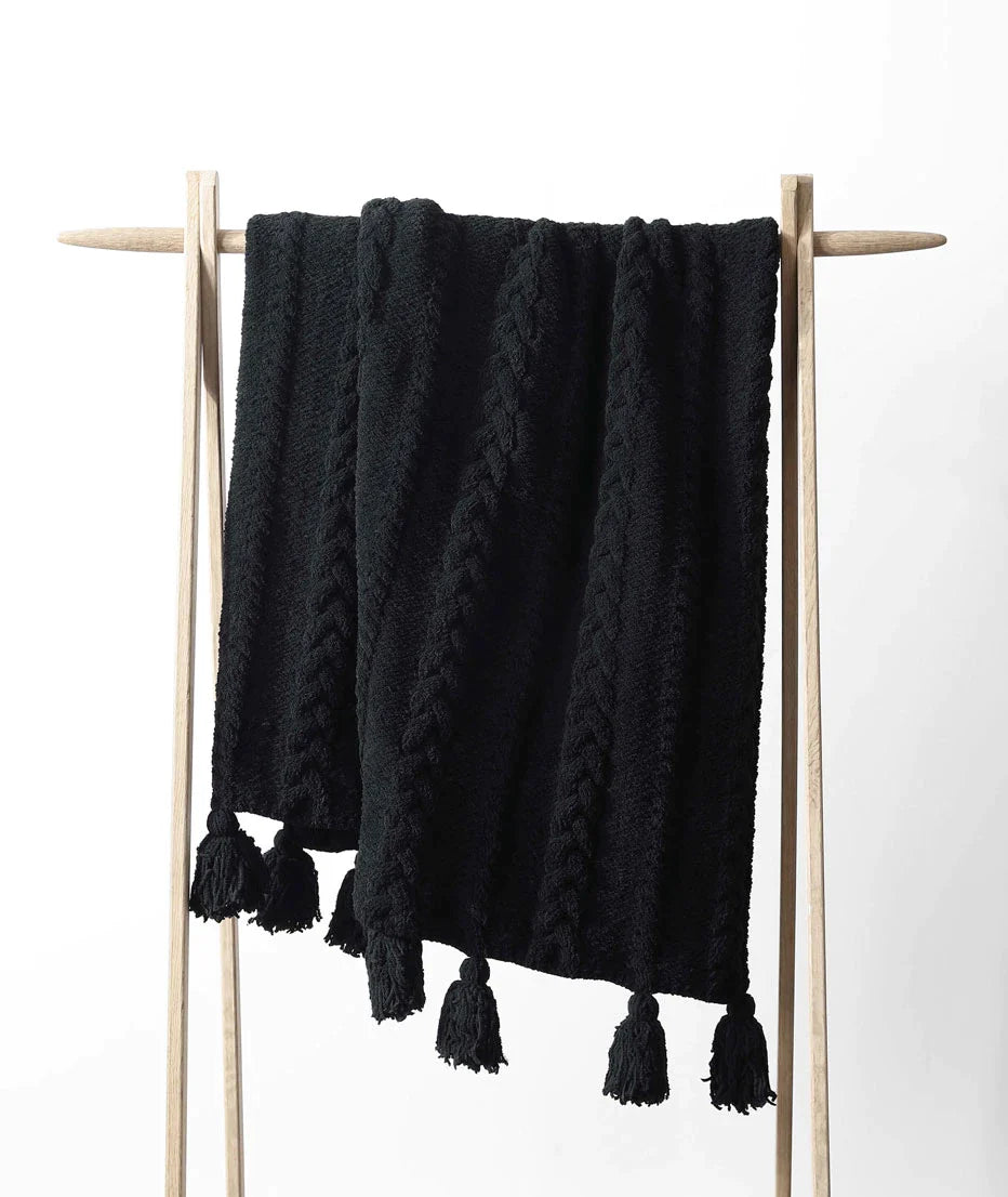 Braided Pom Pom Throw by Sunday Citizen