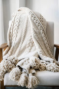 Braided Pom Pom Throw by Sunday Citizen