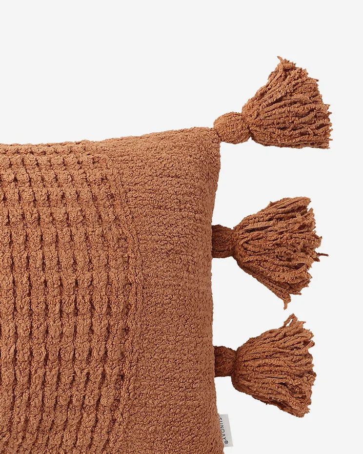 Braided Pom Pom Lumbar Pillow by Sunday Citizen