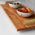 Brass handle tray by Formr