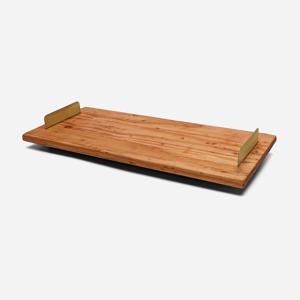 Brass handle tray by Formr