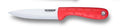 CERAMIC KNIFE: Red soft touch handle; White Ceramic Blade ... 4" Blade by Peterson Housewares & Artwares