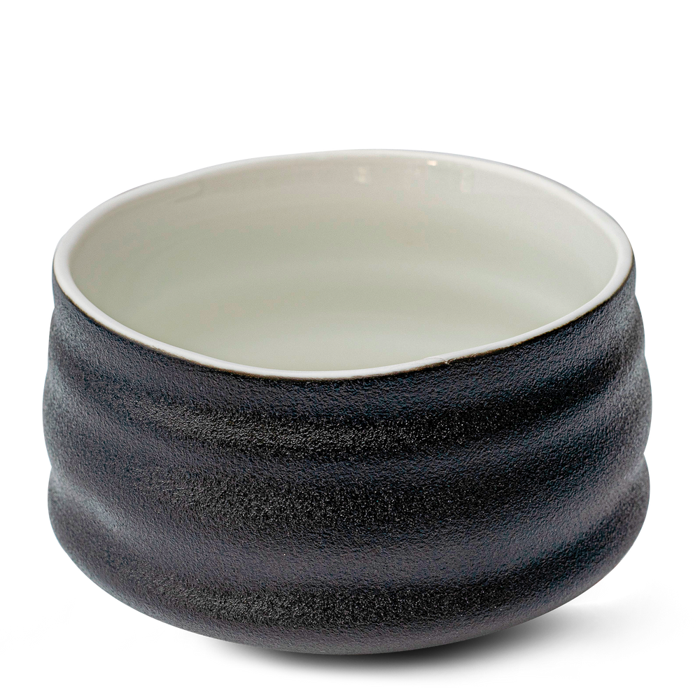 Black and White Matcha Bowl by Aprika Life